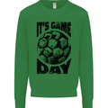 Football Its Game Day Soccer Mens Sweatshirt Jumper Irish Green