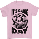 Football Its Game Day Soccer Mens T-Shirt 100% Cotton Light Pink