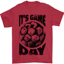 Football Its Game Day Soccer Mens T-Shirt 100% Cotton Red