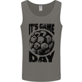Football Its Game Day Soccer Mens Vest Tank Top Charcoal