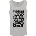 Football Its Game Day Soccer Mens Vest Tank Top Sports Grey