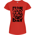 Football Its Game Day Soccer Womens Petite Cut T-Shirt Red