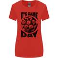 Football Its Game Day Soccer Womens Wider Cut T-Shirt Red