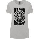 Football Its Game Day Soccer Womens Wider Cut T-Shirt Sports Grey