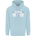 Football Mum Mom Childrens Kids Hoodie Light Blue