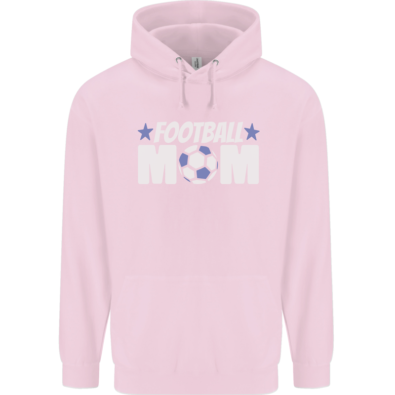 Football Mum Mom Childrens Kids Hoodie Light Pink