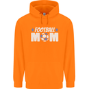 Football Mum Mom Childrens Kids Hoodie Orange