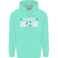 Football Mum Mom Childrens Kids Hoodie Peppermint