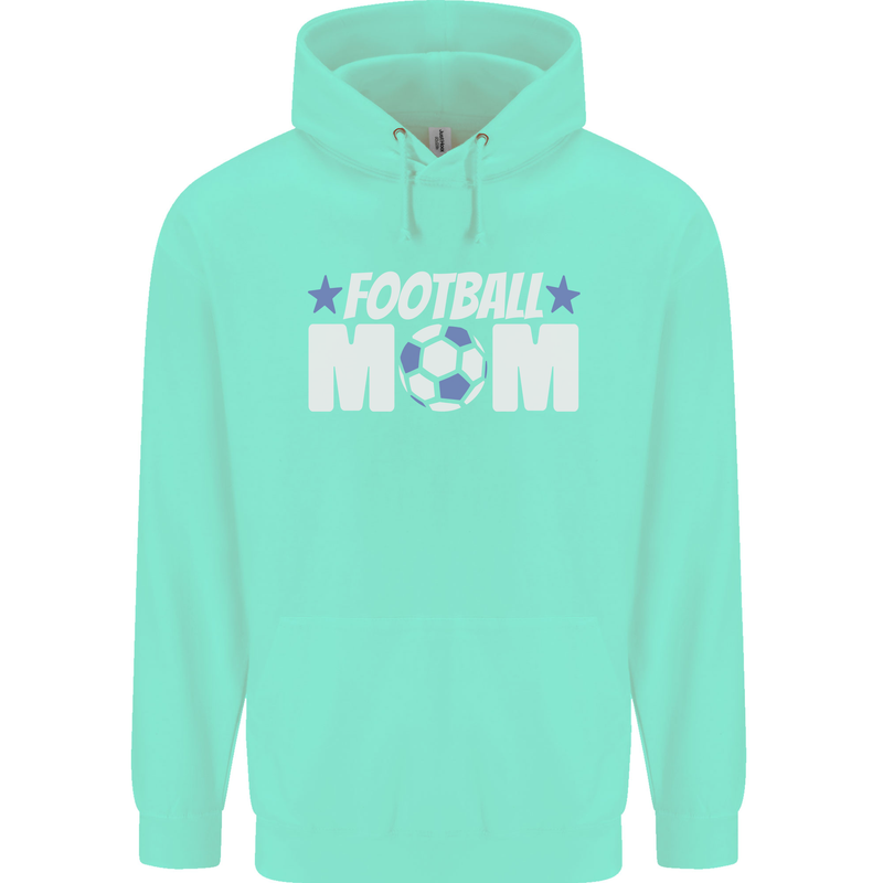 Football Mum Mom Childrens Kids Hoodie Peppermint