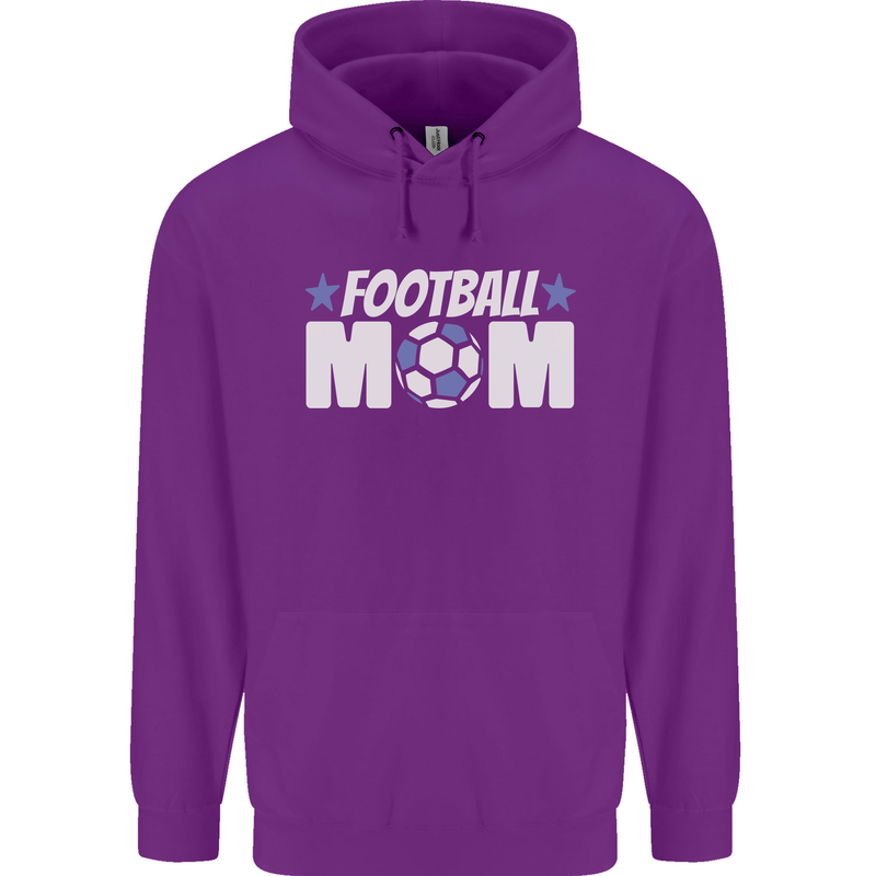 Football Mum Mom Childrens Kids Hoodie Purple