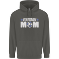 Football Mum Mom Childrens Kids Hoodie Storm Grey