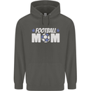 Football Mum Mom Childrens Kids Hoodie Storm Grey