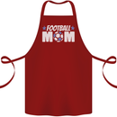 Football Mum Mom Cotton Apron 100% Organic Maroon