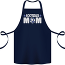 Football Mum Mom Cotton Apron 100% Organic Navy Blue