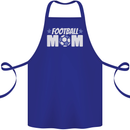 Football Mum Mom Cotton Apron 100% Organic Royal Blue