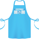 Football Mum Mom Cotton Apron 100% Organic Turquoise