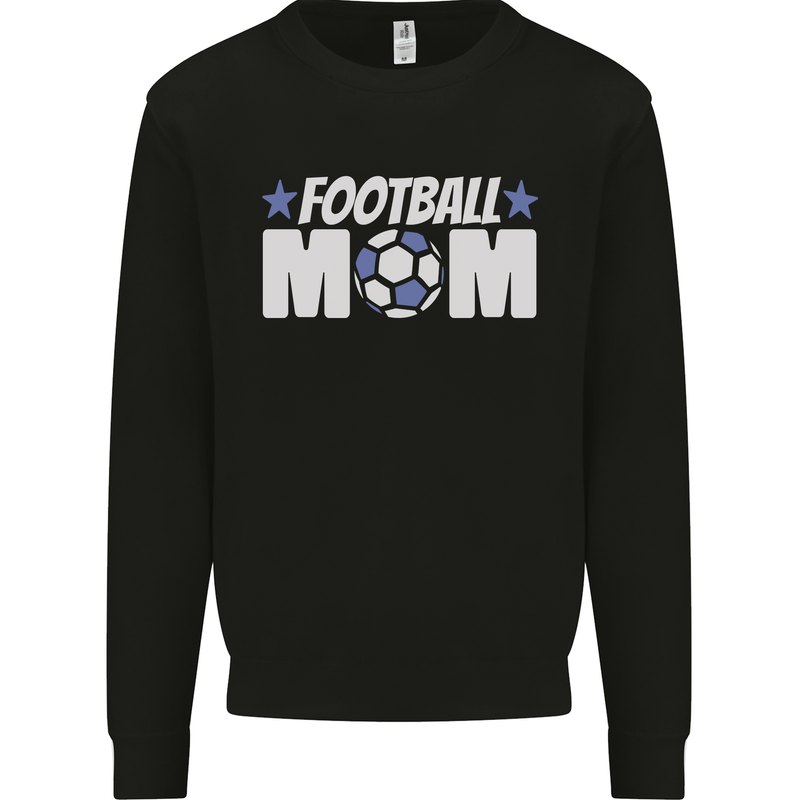 Football Mum Mom Kids Sweatshirt Jumper Black