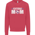 Football Mum Mom Kids Sweatshirt Jumper Heliconia