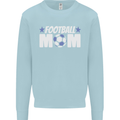 Football Mum Mom Kids Sweatshirt Jumper Light Blue