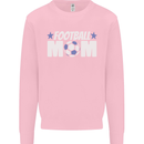 Football Mum Mom Kids Sweatshirt Jumper Light Pink
