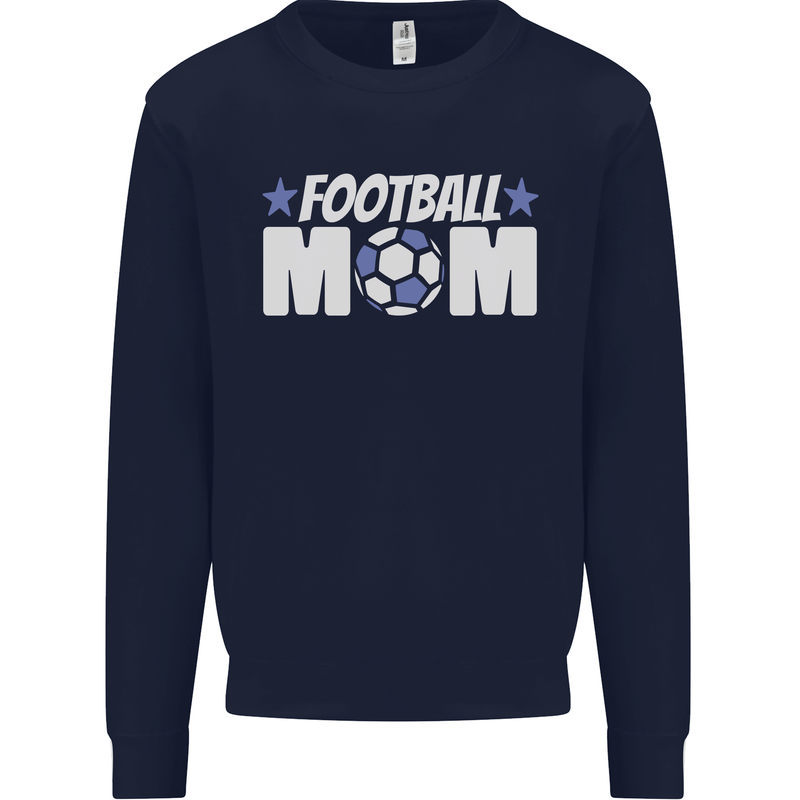 Football Mum Mom Kids Sweatshirt Jumper Navy Blue