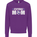 Football Mum Mom Kids Sweatshirt Jumper Purple