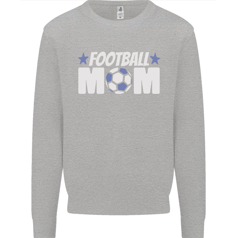 Football Mum Mom Kids Sweatshirt Jumper Sports Grey