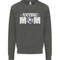 Football Mum Mom Kids Sweatshirt Jumper Storm Grey