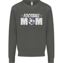Football Mum Mom Kids Sweatshirt Jumper Storm Grey