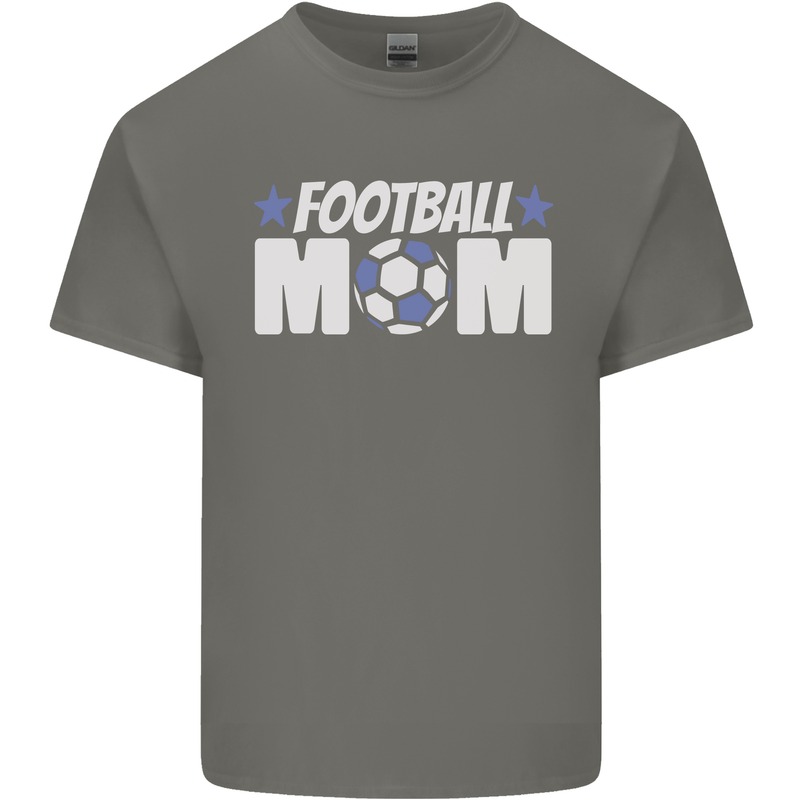 Football Mum Mom Kids T-Shirt Childrens Charcoal