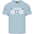 Football Mum Mom Kids T-Shirt Childrens Light Blue