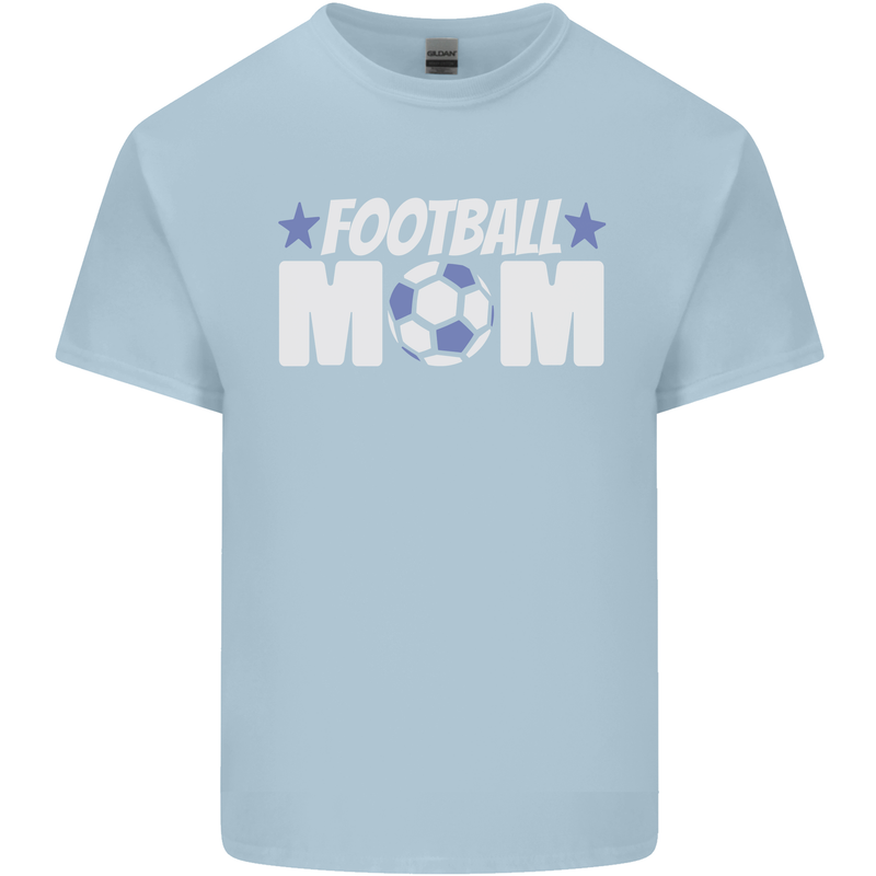 Football Mum Mom Kids T-Shirt Childrens Light Blue