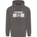 Football Mum Mom Mens 80% Cotton Hoodie Charcoal