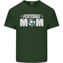 Football Mum Mom Mens Cotton T-Shirt Tee Top Forest Green