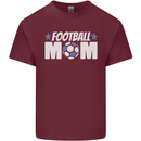 Football Mum Mom Mens Cotton T-Shirt Tee Top Maroon
