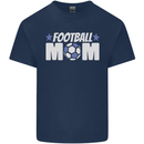 Football Mum Mom Mens Cotton T-Shirt Tee Top Navy Blue