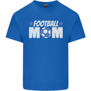 Football Mum Mom Mens Cotton T-Shirt Tee Top Royal Blue