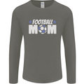 Football Mum Mom Mens Long Sleeve T-Shirt Charcoal