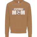 Football Mum Mom Mens Sweatshirt Jumper Caramel Latte