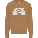 Football Mum Mom Mens Sweatshirt Jumper Caramel Latte