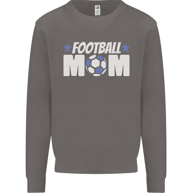 Football Mum Mom Mens Sweatshirt Jumper Charcoal