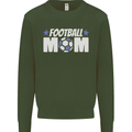 Football Mum Mom Mens Sweatshirt Jumper Forest Green