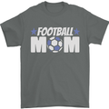 Football Mum Mom Mens T-Shirt 100% Cotton Charcoal