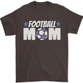 Football Mum Mom Mens T-Shirt 100% Cotton Dark Chocolate