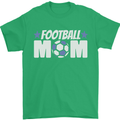 Football Mum Mom Mens T-Shirt 100% Cotton Irish Green
