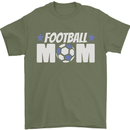 Football Mum Mom Mens T-Shirt 100% Cotton Military Green