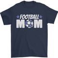 Football Mum Mom Mens T-Shirt 100% Cotton Navy Blue