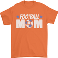 Football Mum Mom Mens T-Shirt 100% Cotton Orange