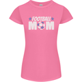 Football Mum Mom Womens Petite Cut T-Shirt Azalea