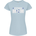 Football Mum Mom Womens Petite Cut T-Shirt Light Blue